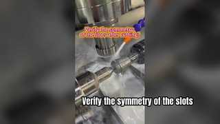 কাটার পরে স্লটগুলির প্রতিসাম্য যাচাই করুন?